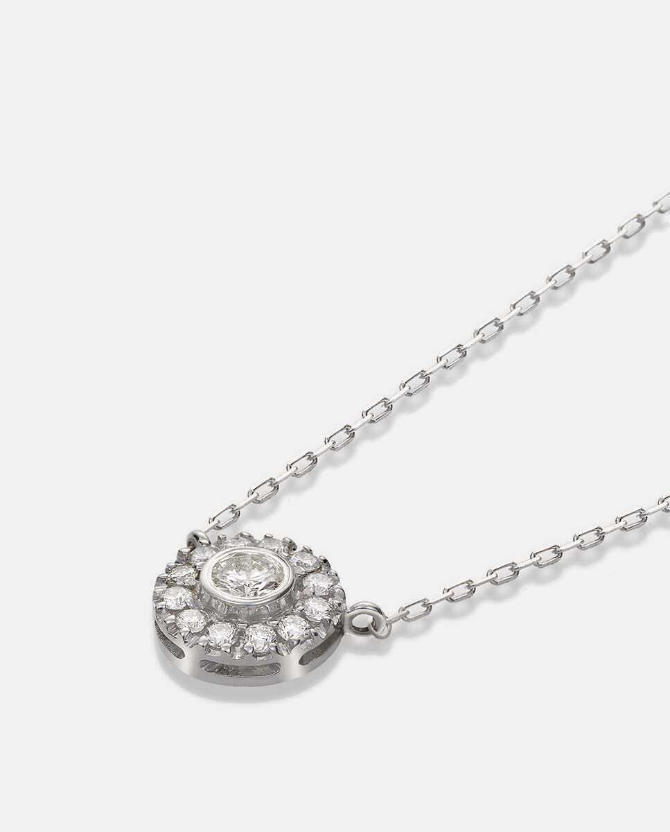 Pendente Luzz de ouro e diamantes Branco-2