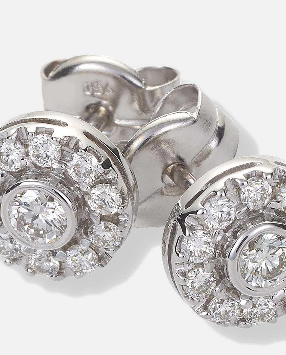 Brincos de ouro e diamante Luzz Branco-3