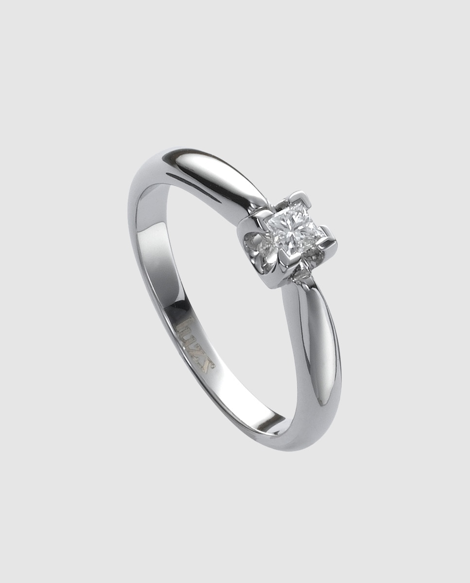 El Corte Inglés - Anillo solitario mujer oro y diamantes Luzz.