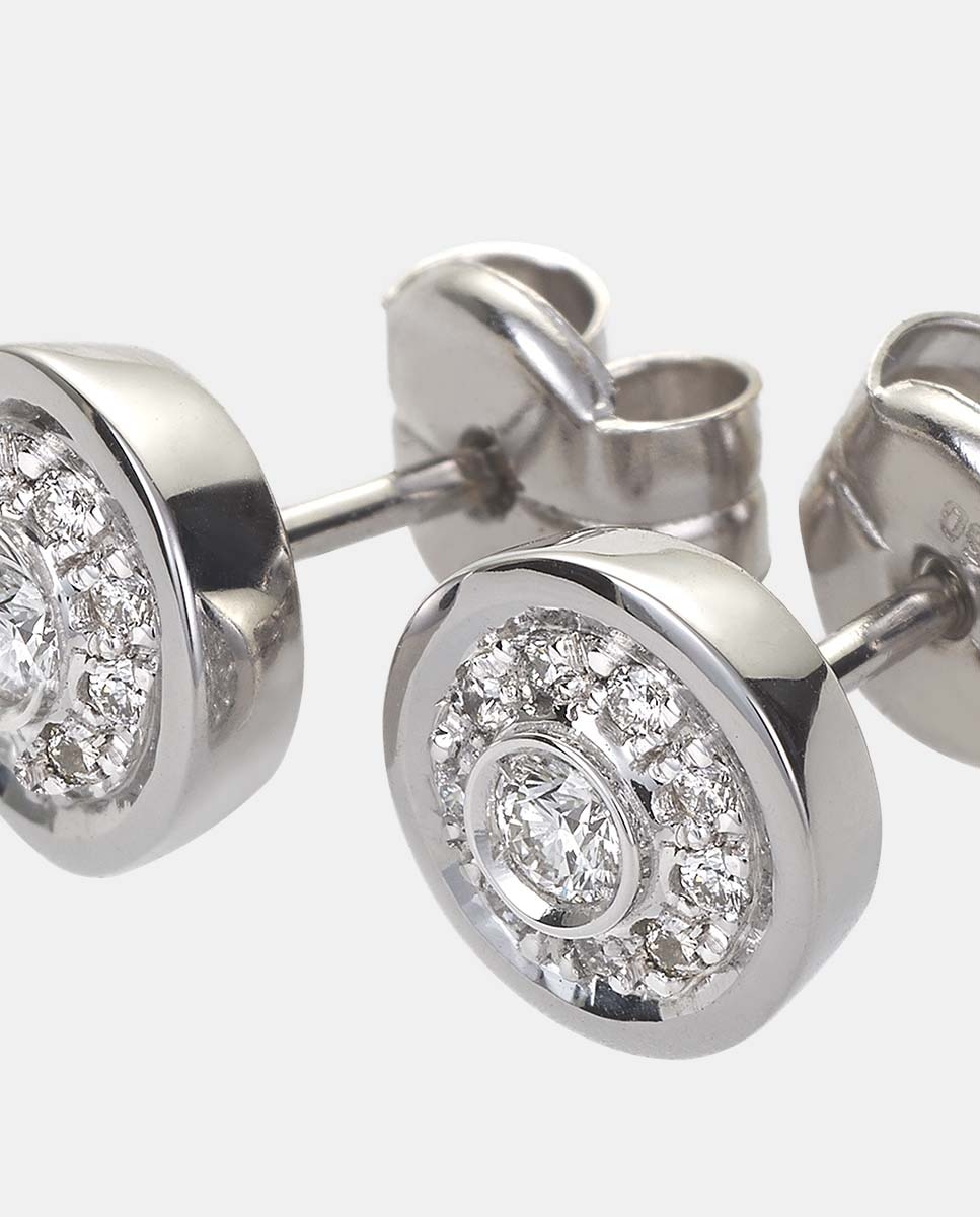 Brincos de ouro e diamante Luzz Branco-3