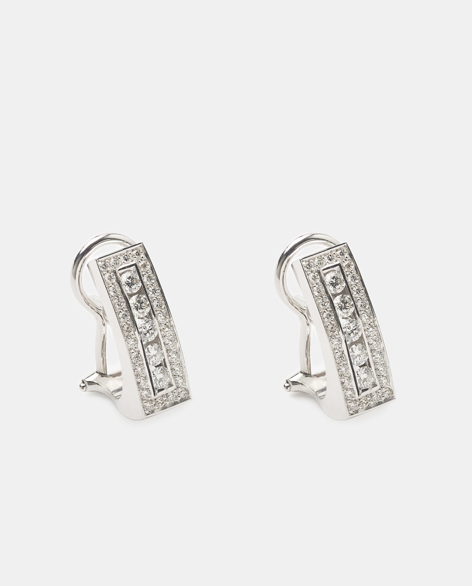 Imagen 1 de Pendientes de oro y diamantes - El Corte Inglés - Blanco Blanco