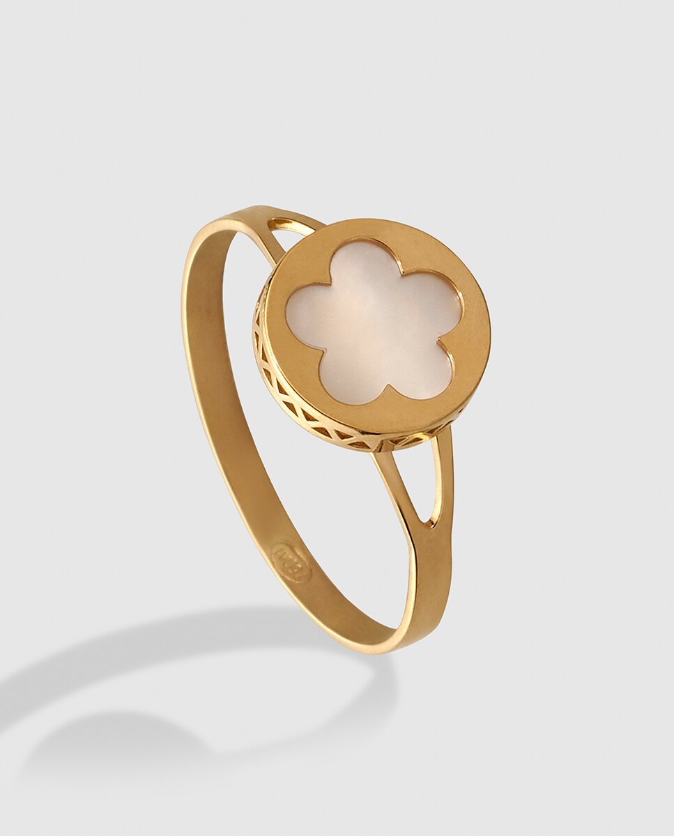 Anillo de niña de oro Flor El Corte Inglés - Blanco Blanco-1