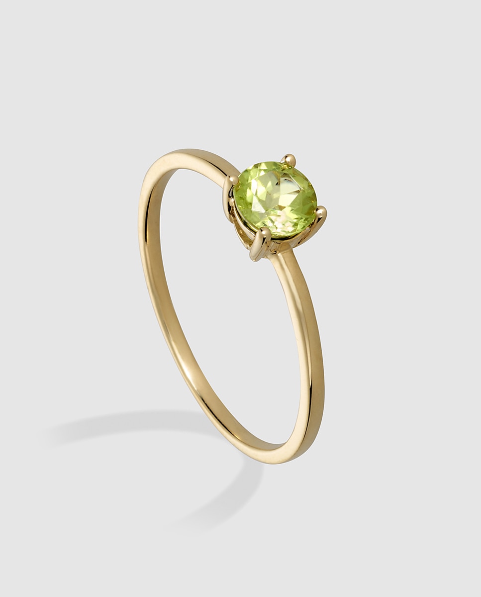 Anillo de oro con peridoto El Corte Inglés - Verde Verde-1