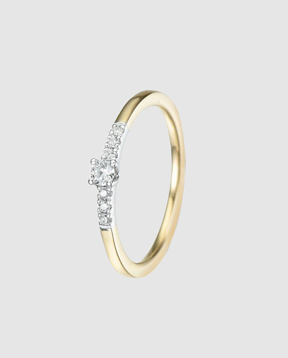 Anillo Diamonds El Corte Inglés de oro y diamantes - Blanco Blanco-1