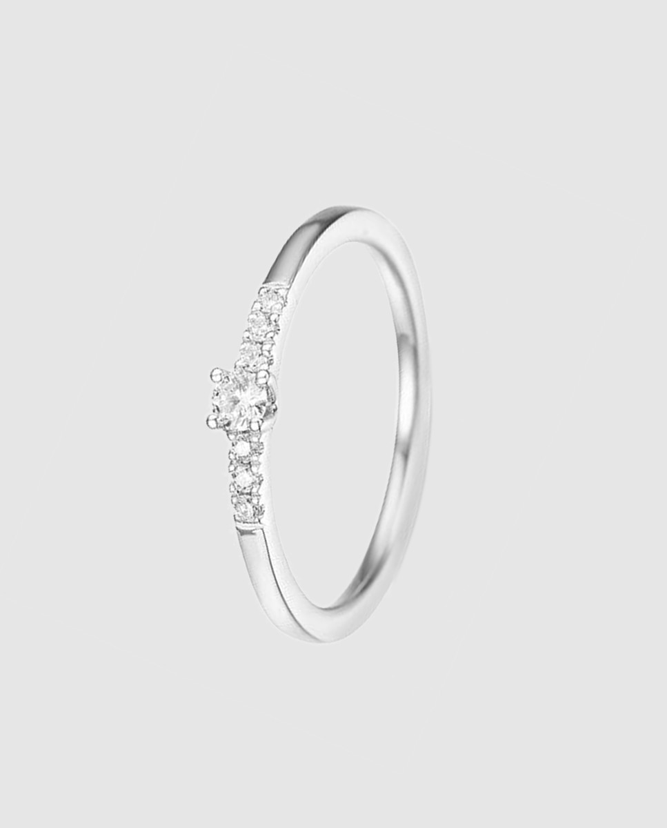 Imagen 0 de Anillo Diamonds El Corte Inglés de oro y diamantes Blanco
