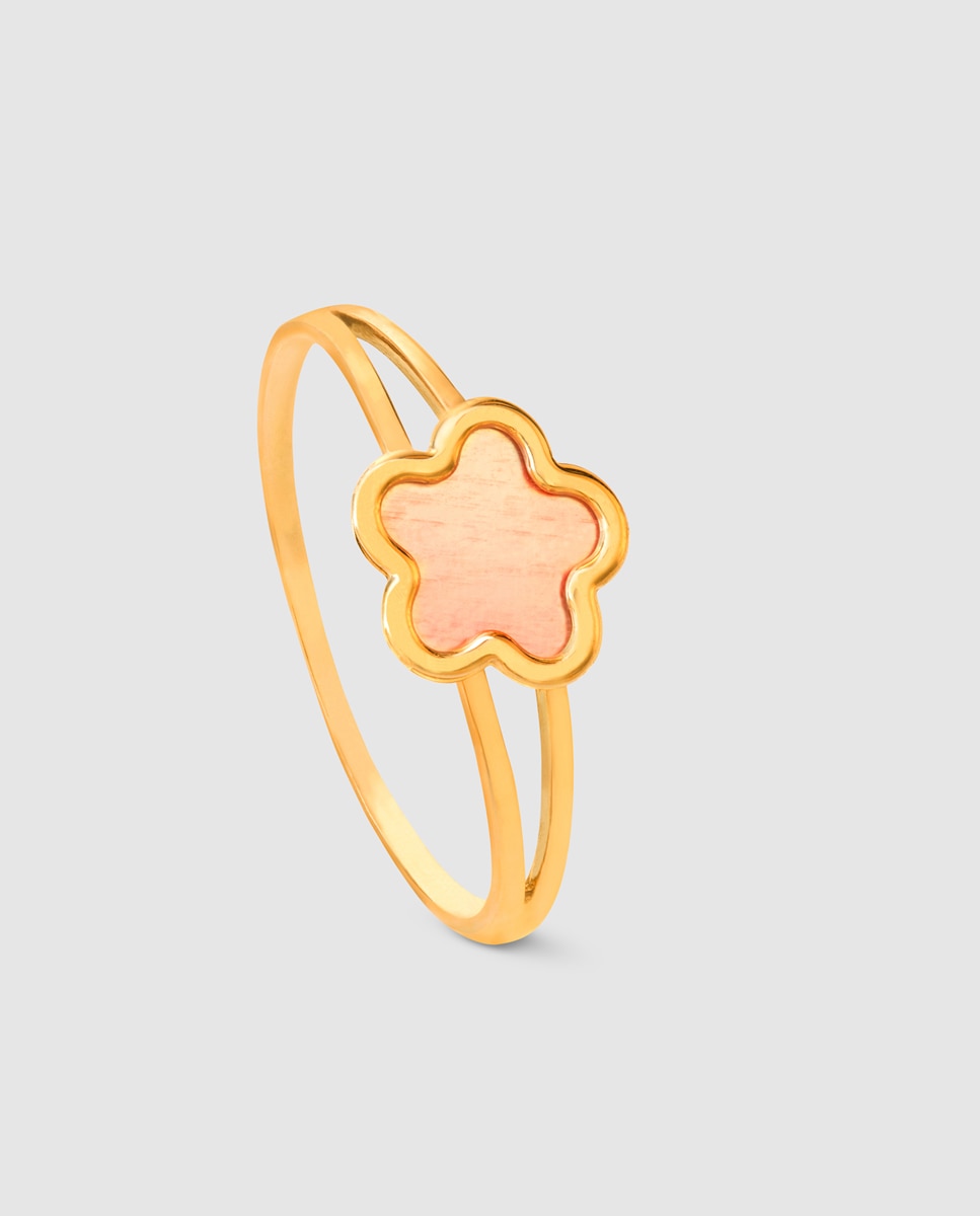 Imagen 0 de Anillo de niña El Corte Inglés de oro con nácar Rosa