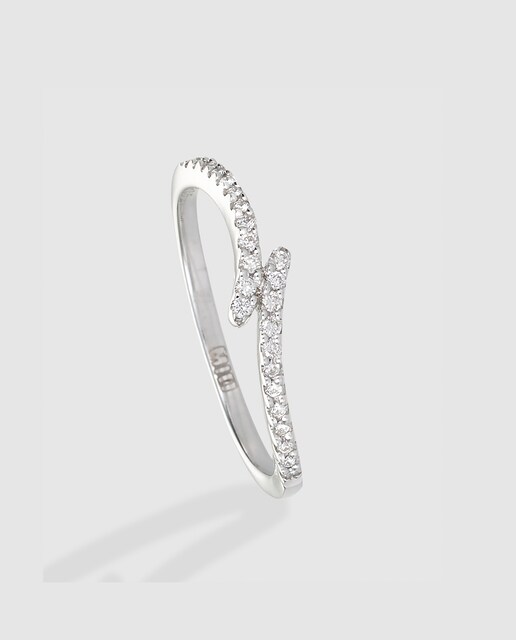 Anillo Mio de oro blanco y diamantes
