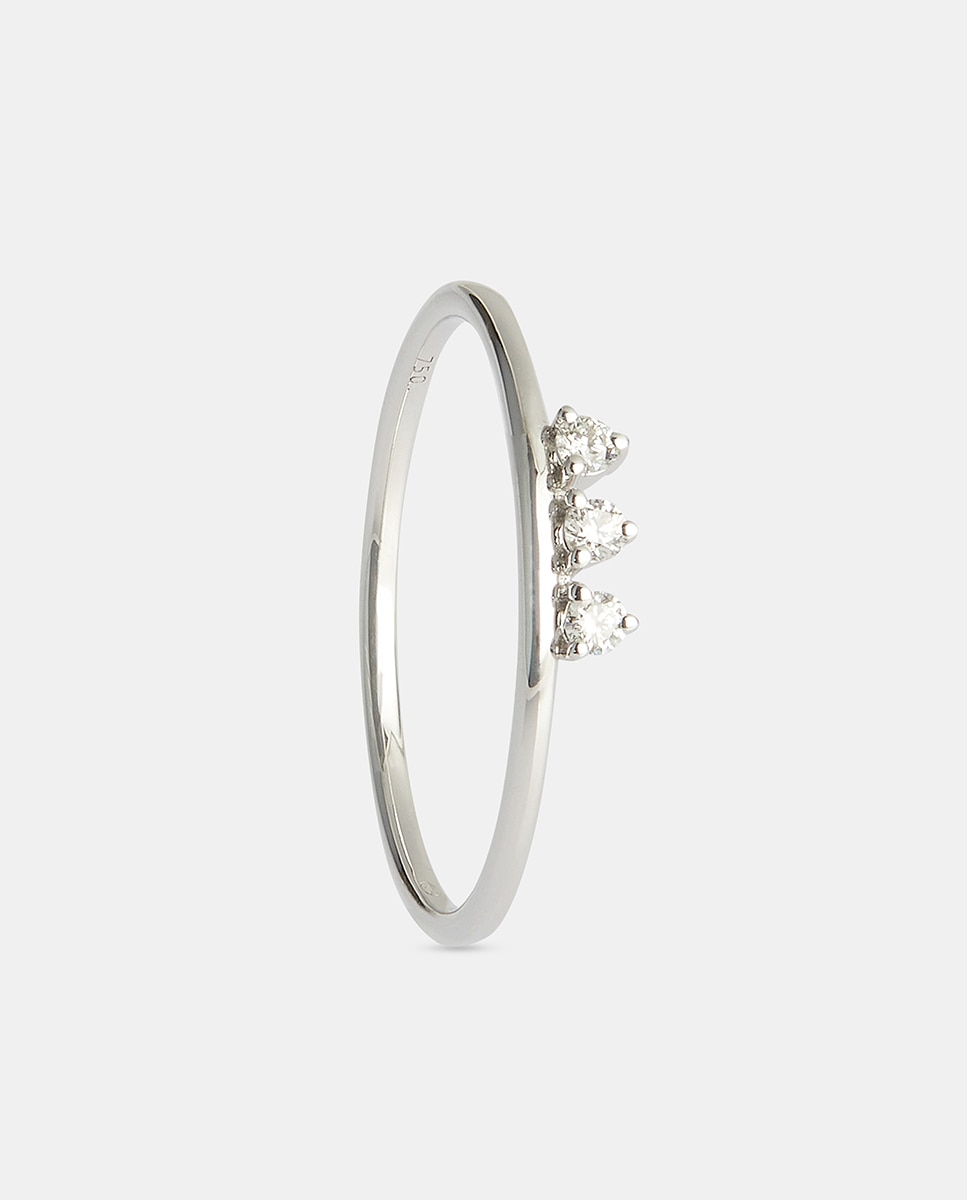 Anillo de oro y diamantes - El Corte Inglés - Blanco Blanco-1