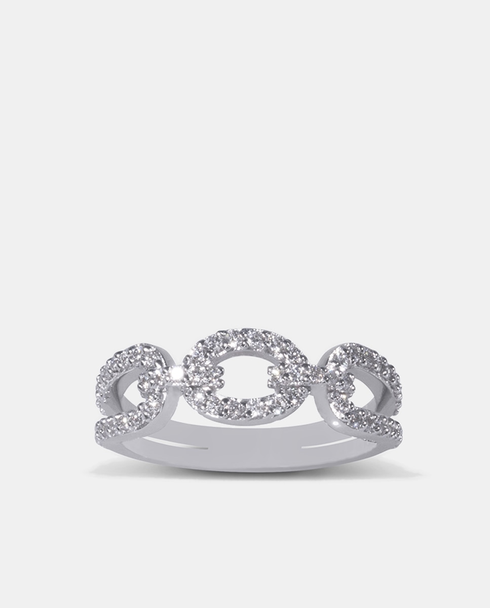 Anillo de oro y diamantes - El Corte Inglés - Blanco Blanco-1