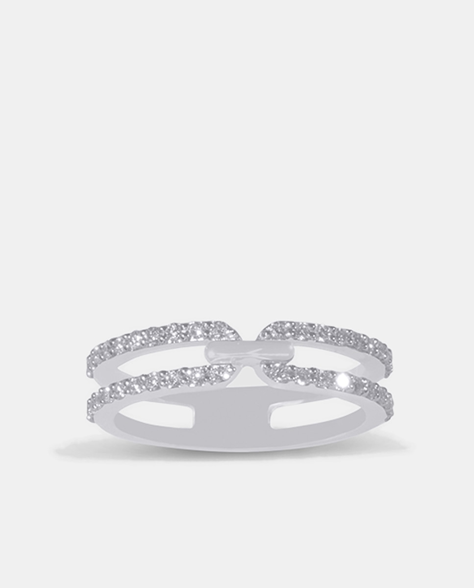 Anillo de oro y diamantes - El Corte Inglés - Blanco Blanco-1