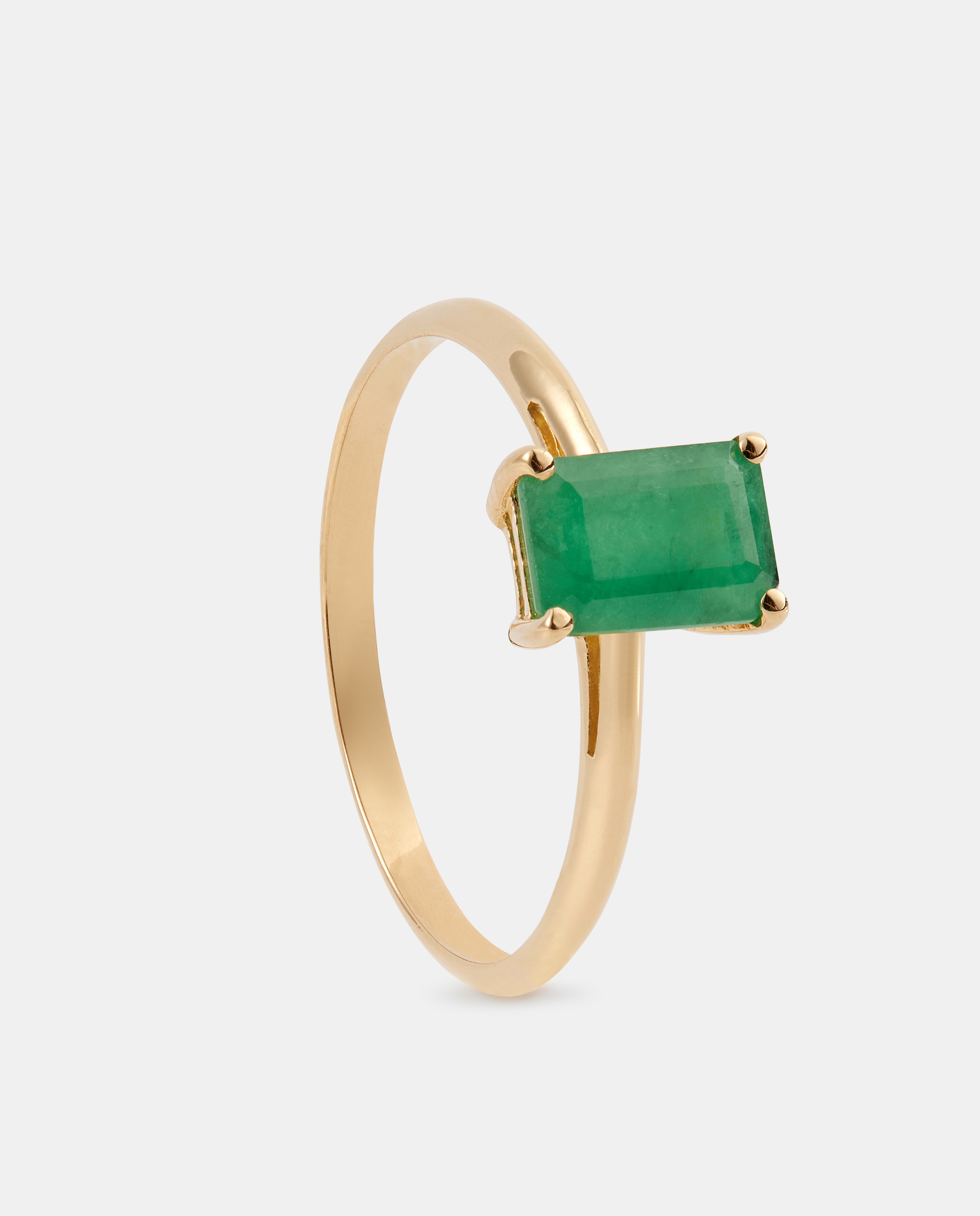 El Corte Inglés - Anillo de oro con esmeralda.