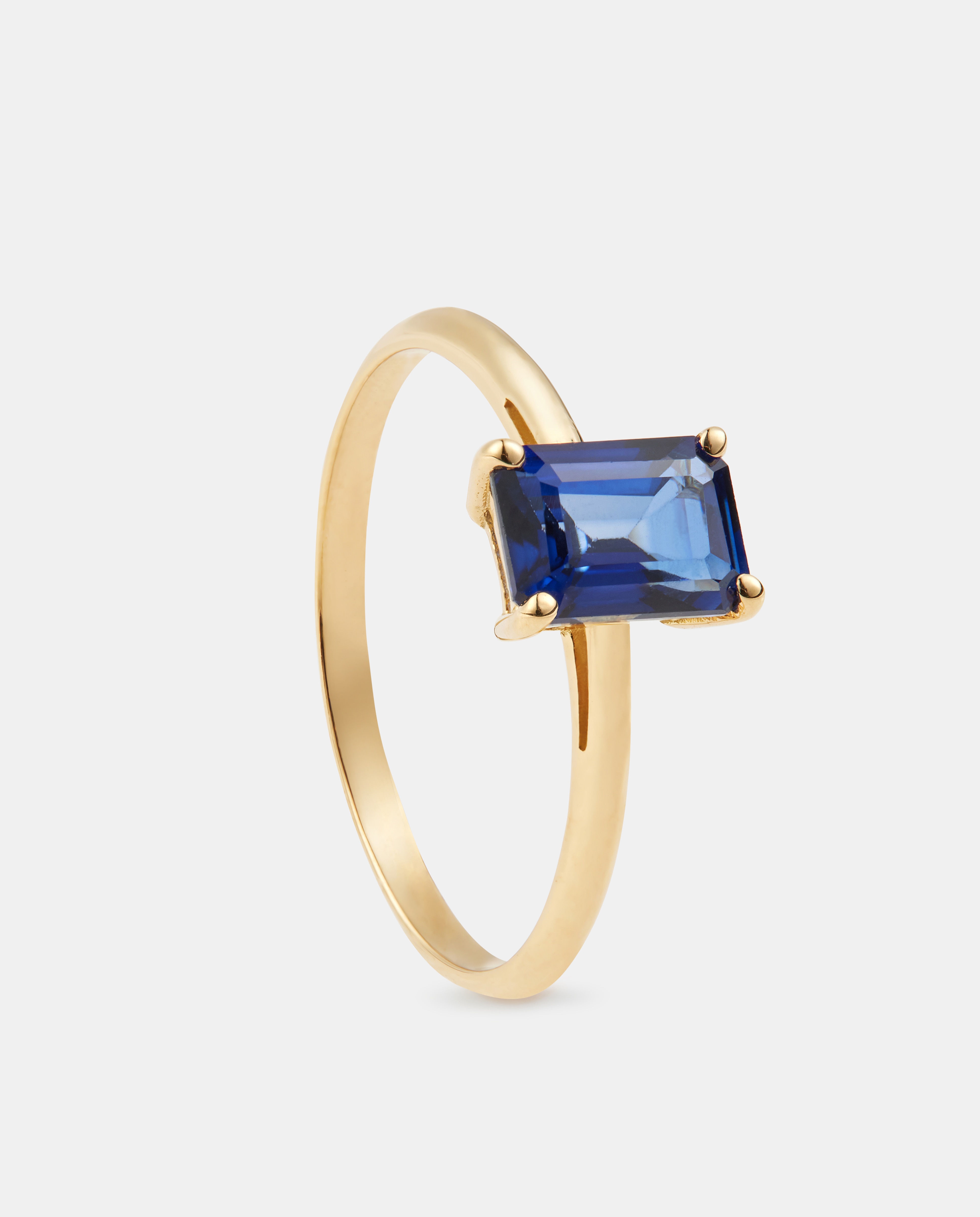 El Corte Inglés - Anillo de oro con zafiro.