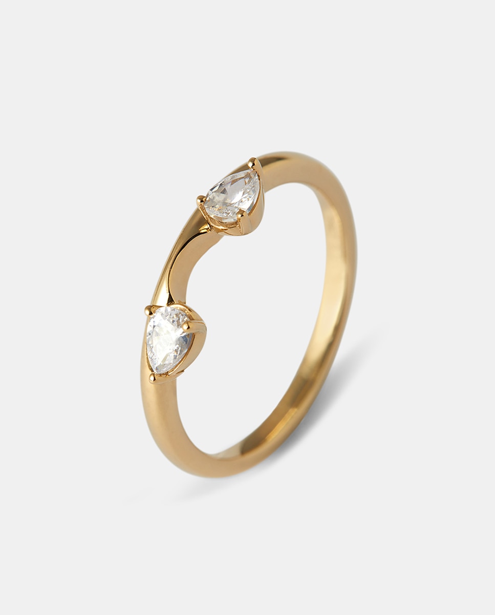 Imagen 0 de Anillo de oro y diamantes Blanco