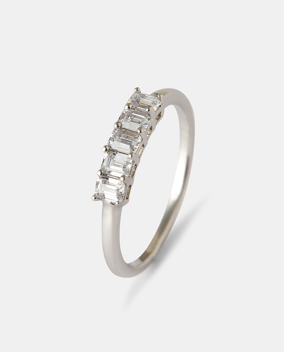 Anillo de oro y diamantes - El Corte Inglés - Blanco Blanco-1
