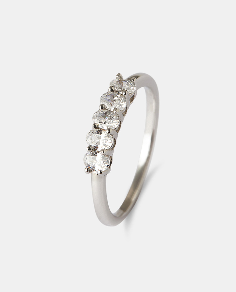 Anillo de oro y diamantes - El Corte Inglés - Blanco Blanco-1