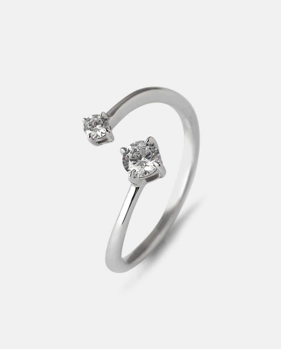 Anillo de oro y diamantes - El Corte Inglés - Blanco Blanco-1