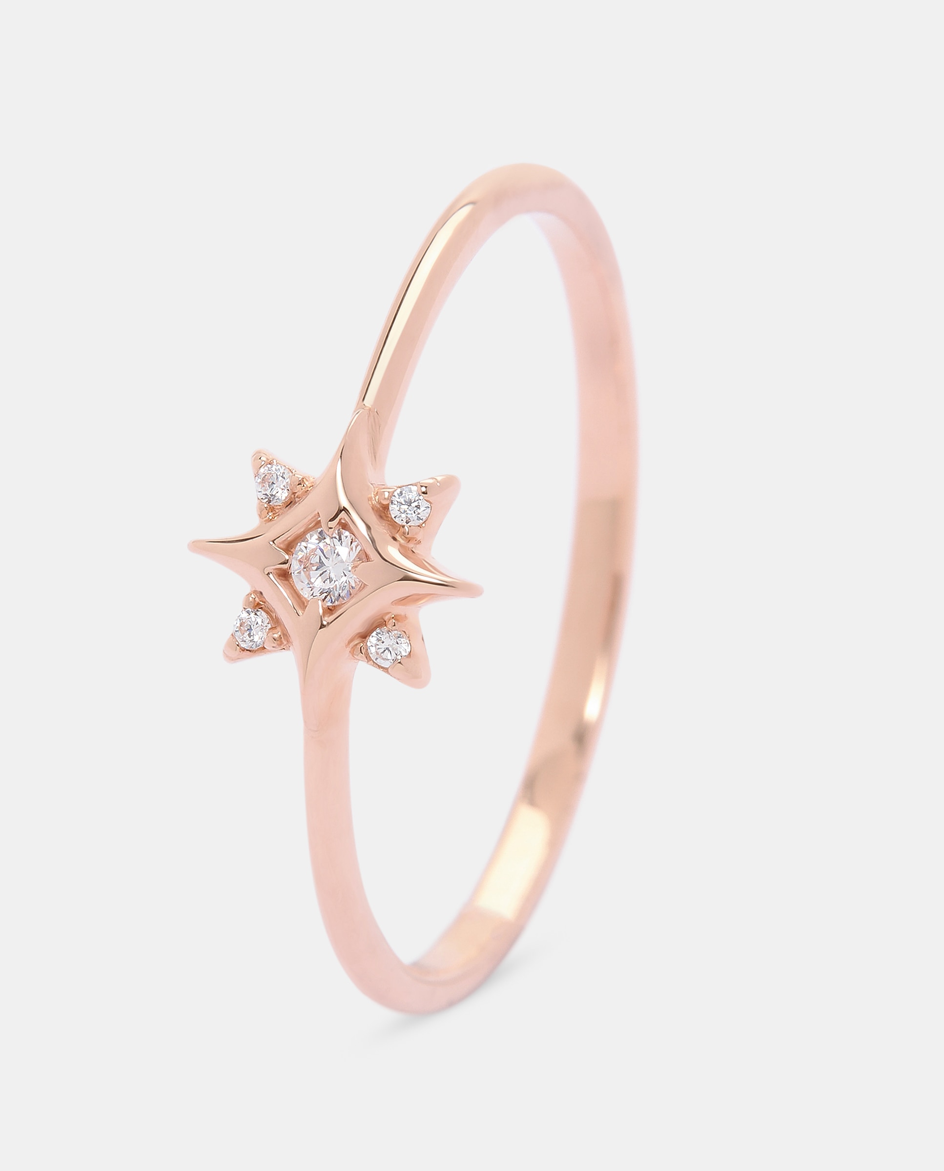 Imagen 0 de Anillo de oro y diamantes Rosa