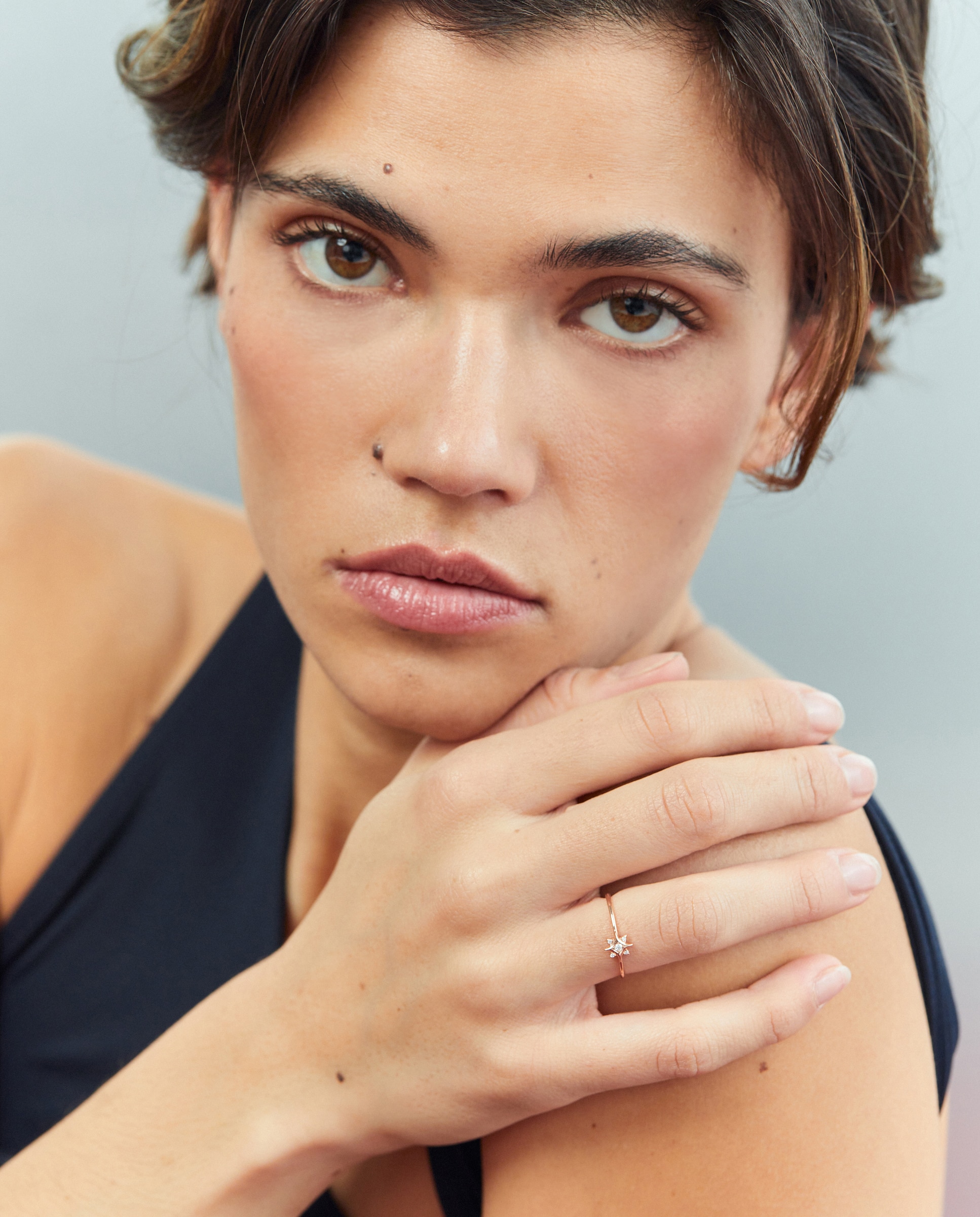 Anillo de oro y diamantes - El Corte Inglés - Rosa Rosa-3