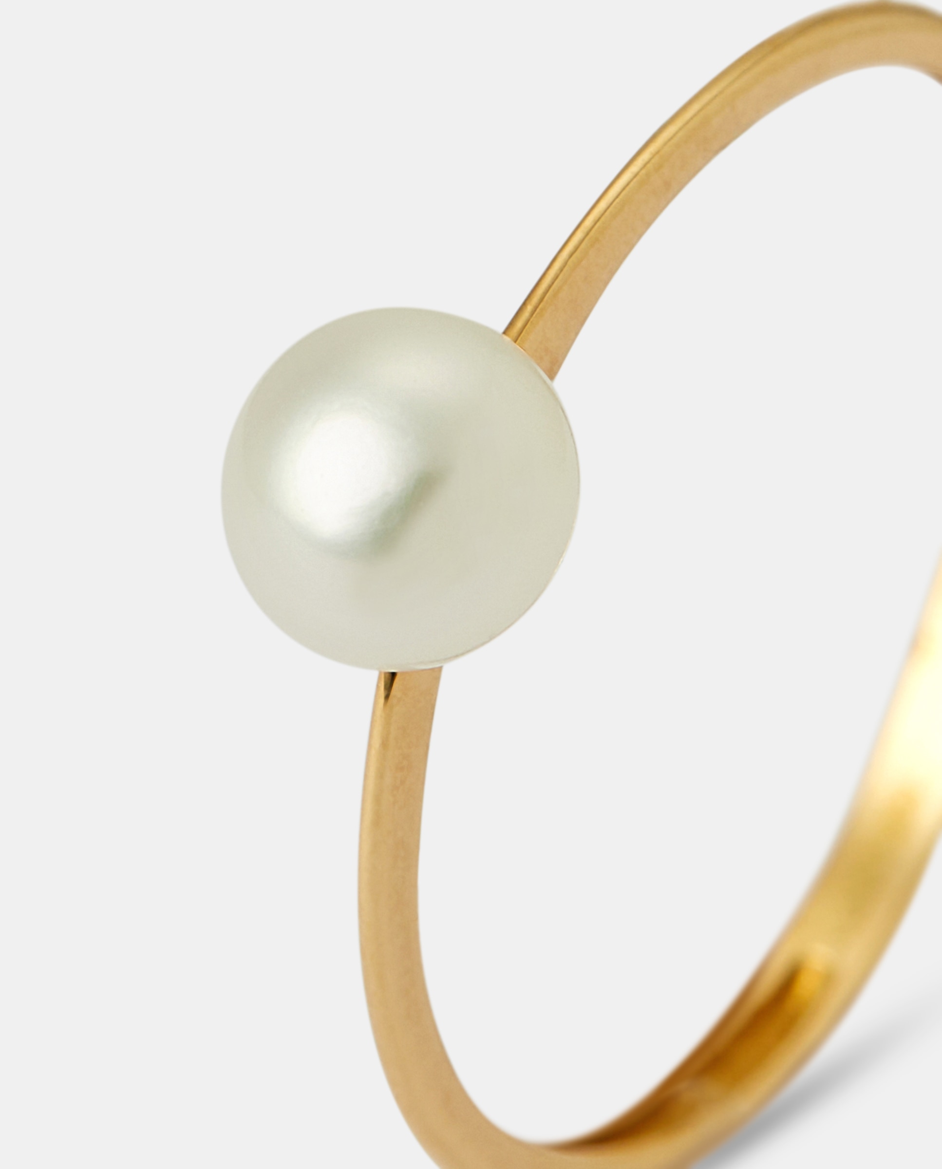 Anillo de oro y perla Blanco El Corte Inglés Blanco-2