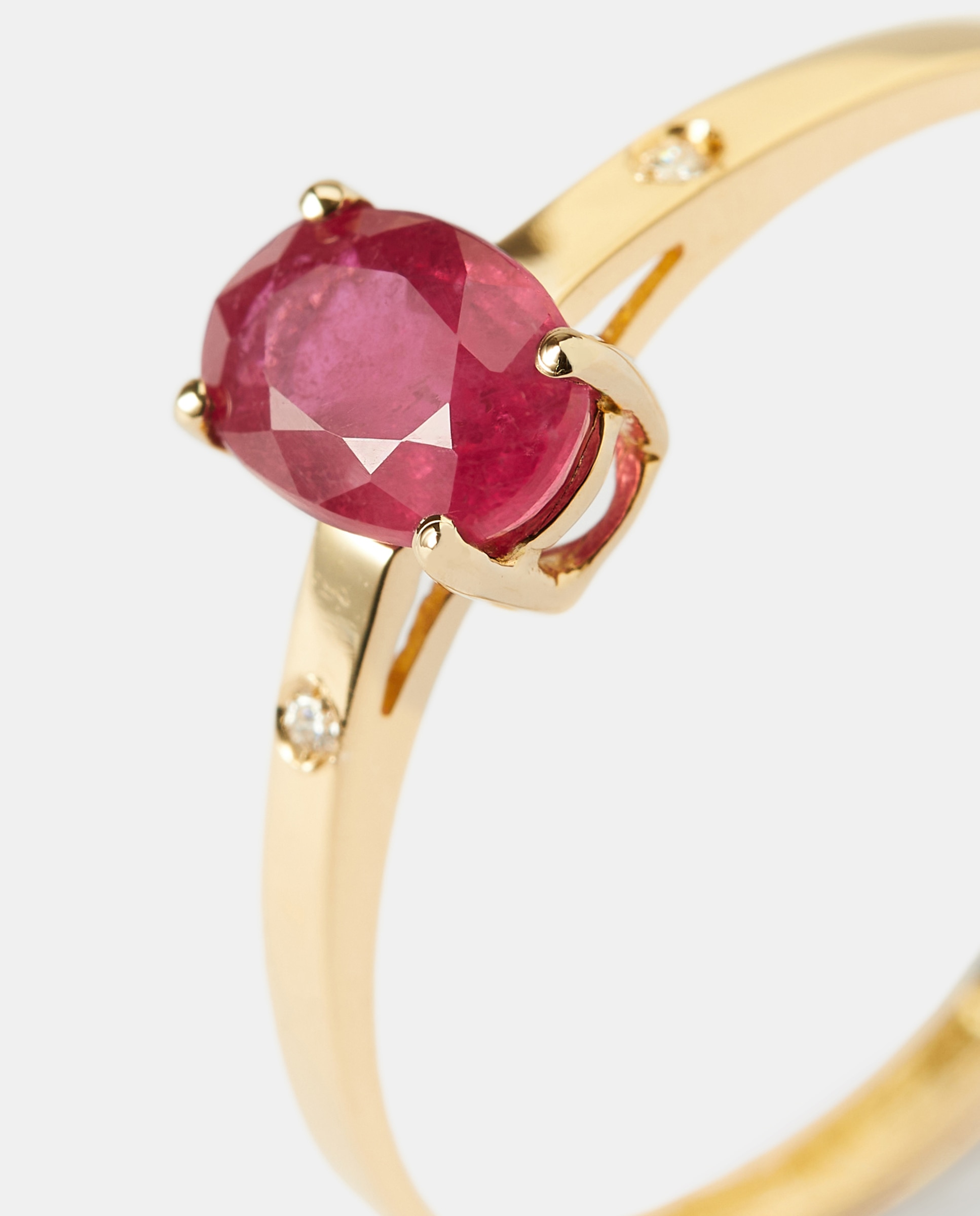 Imagen 2 de Anillo de oro diamante y rubí - El Corte Inglés - Rojo Rojo