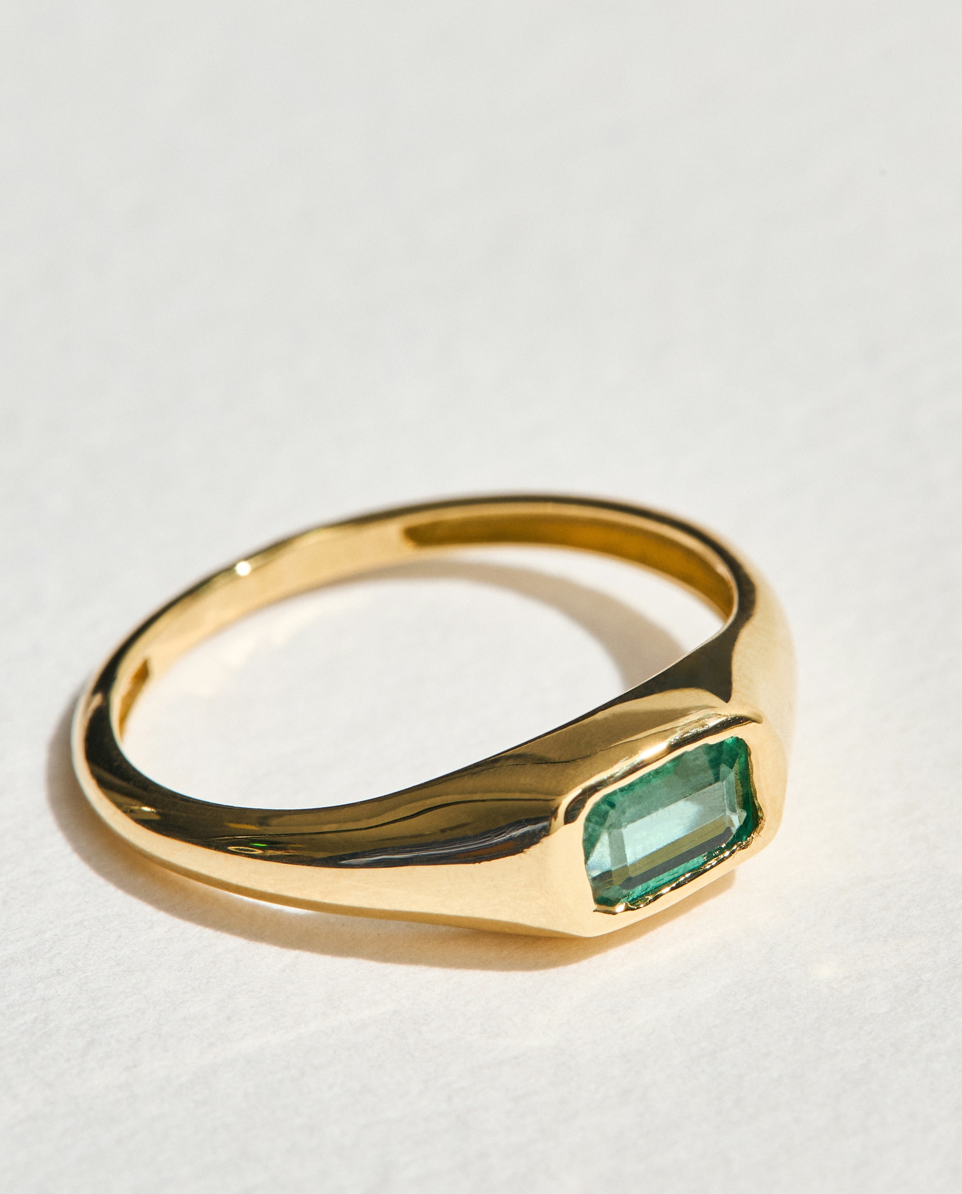 Anillo Sello de oro y esmeralda - El Corte Inglés - Verde Verde-2