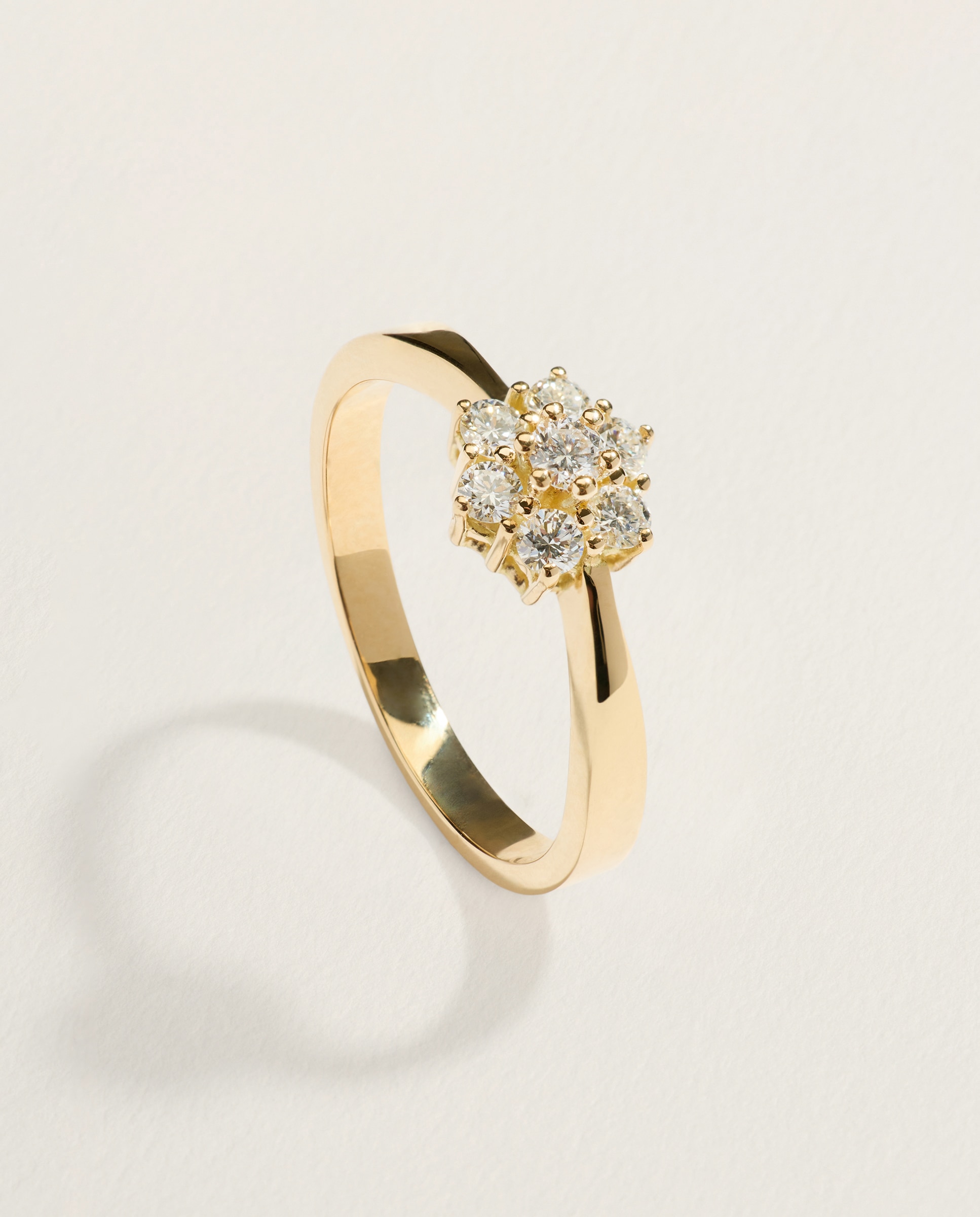 Imagen 0 de Anillo de oro y diamantes Blanco