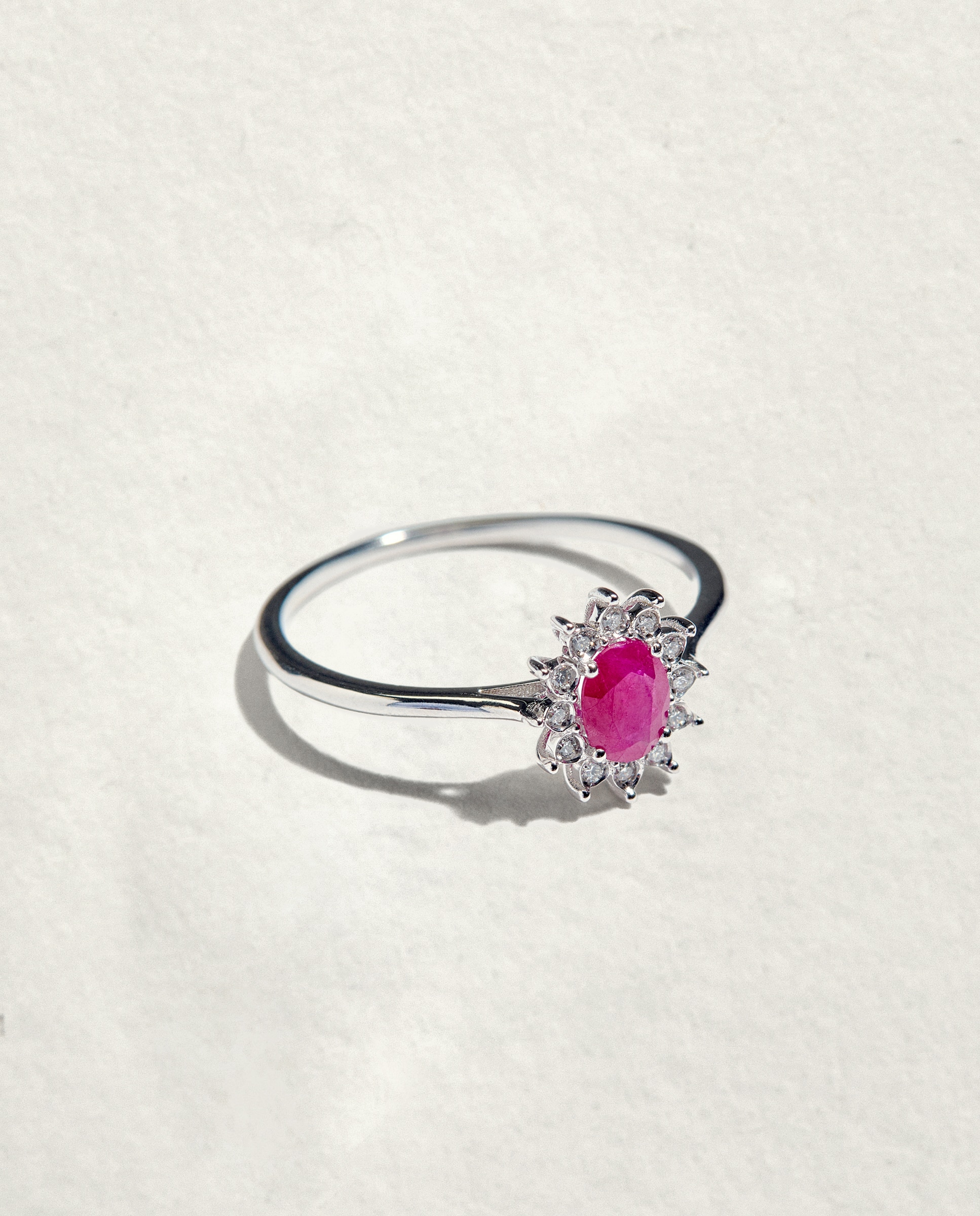 Anillo de oro con diamante y rubí - El Corte Inglés - Rojo Rojo-2