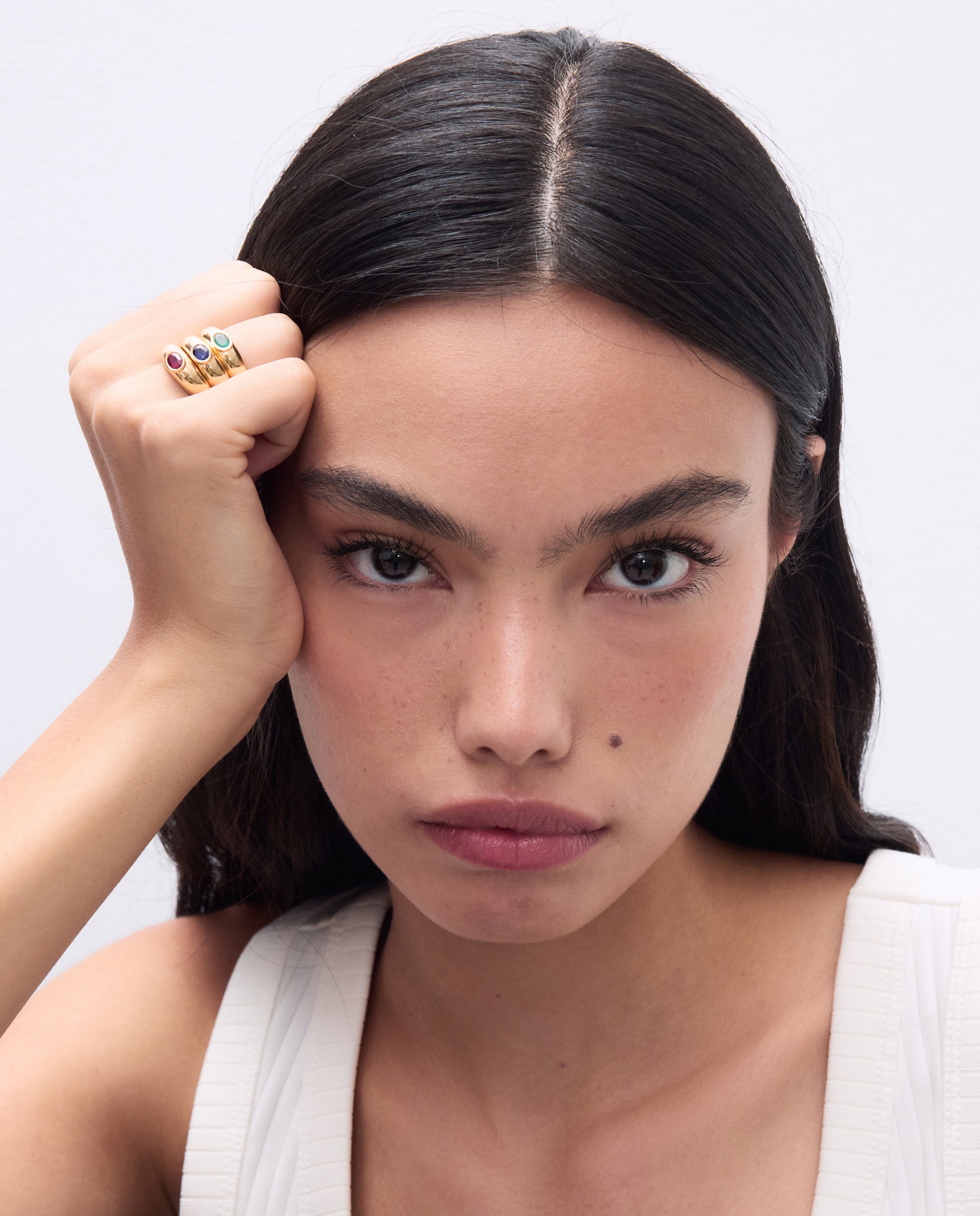 Anillo de oro amarillo de 18k con esmeralda en talla oval de 0.40ct. - El Corte Inglés - 300 Amarillo 300 Amarillo-5