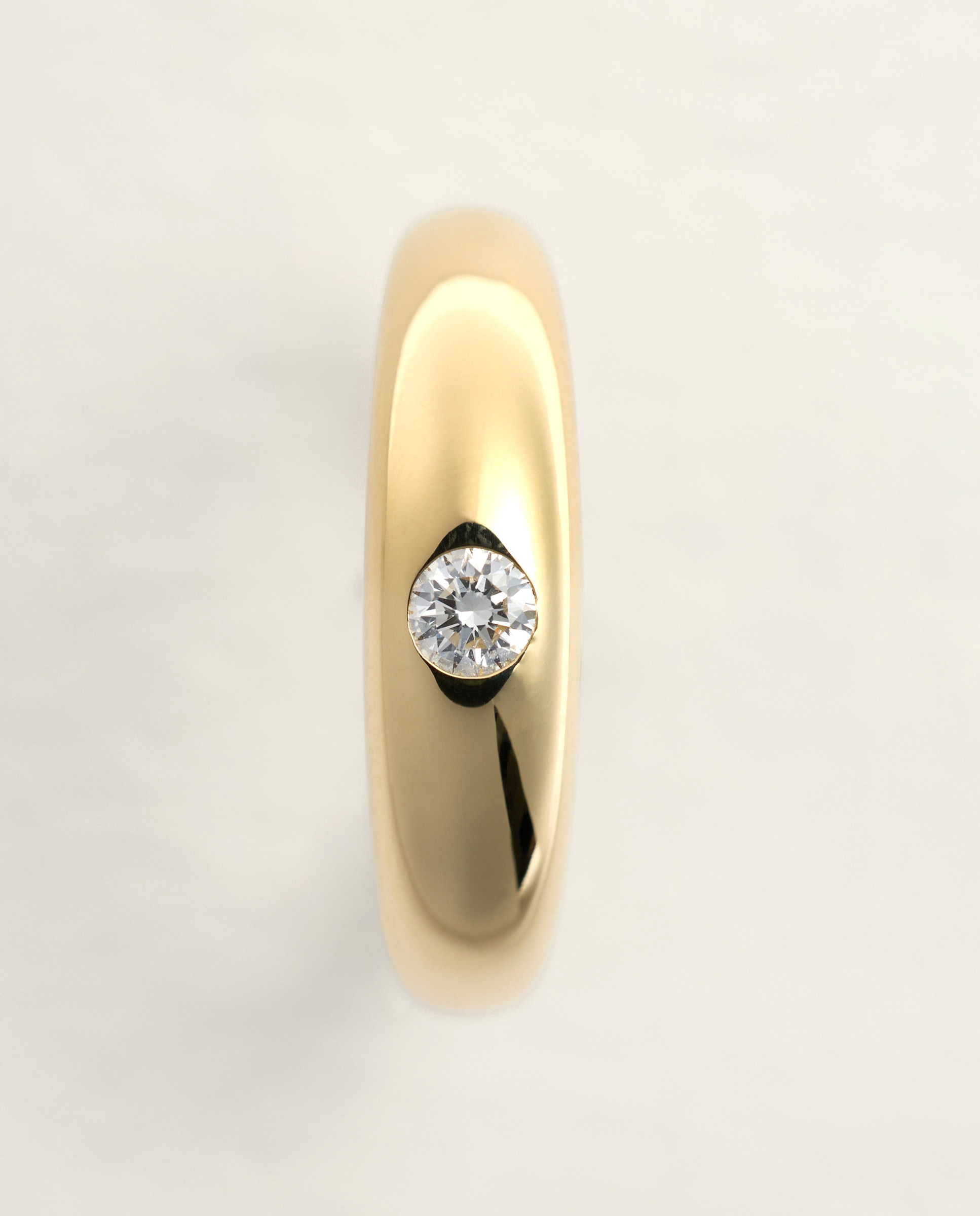 Anillo de oro amarillo de 18K con diamante central de 0,12 ct en talla brillante - El Corte Inglés - 300 Amarillo 300 Amarillo-3