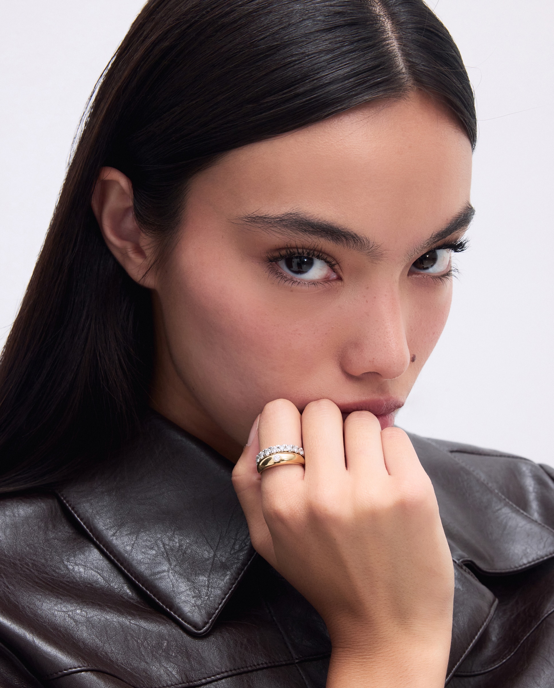 Anillo de oro amarillo de 18K con diamante central de 0,12 ct en talla brillante - El Corte Inglés - 300 Amarillo 300 Amarillo-5