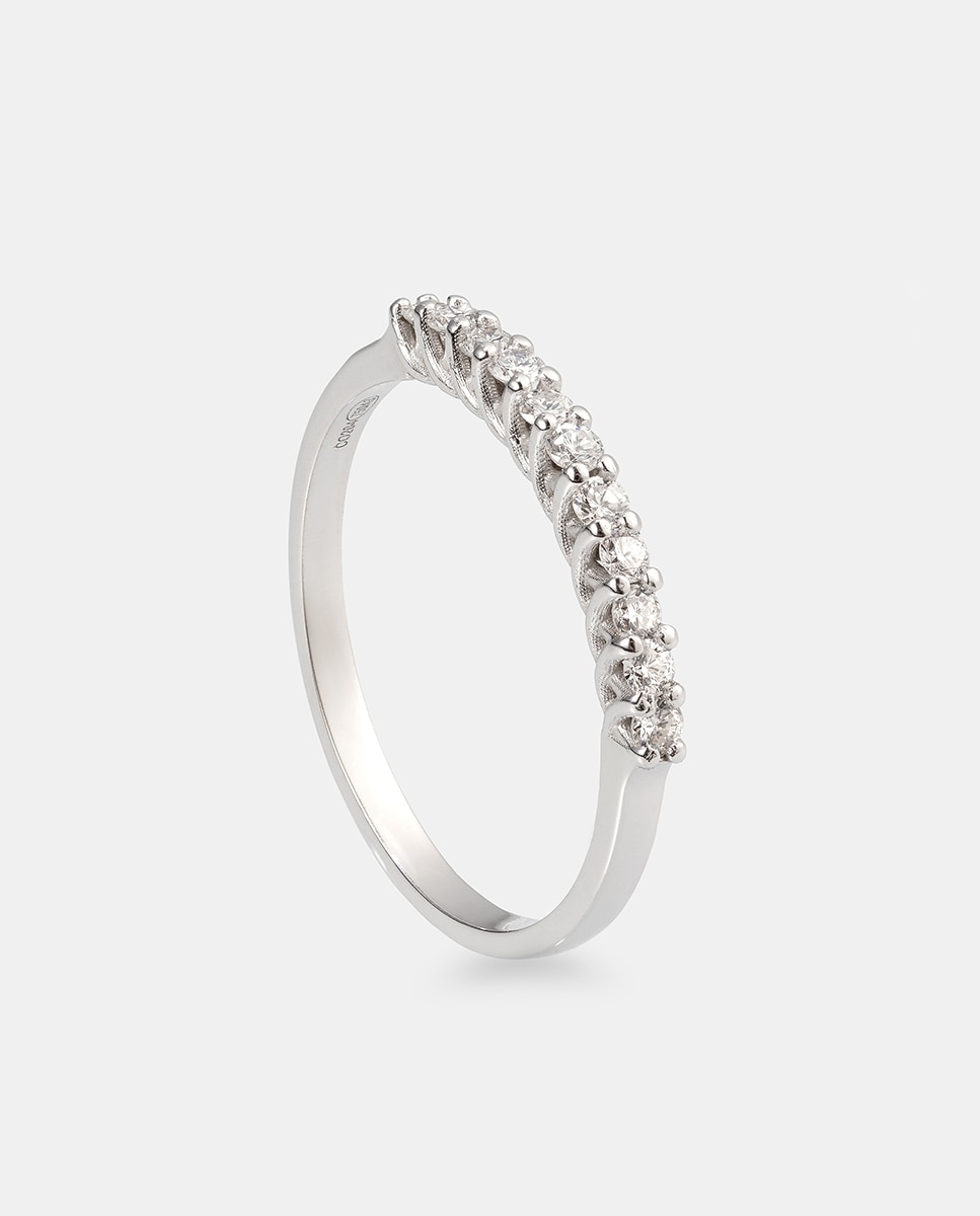 Imagen 0 de Anillo El Corte Inglés de oro y diamantes Blanco