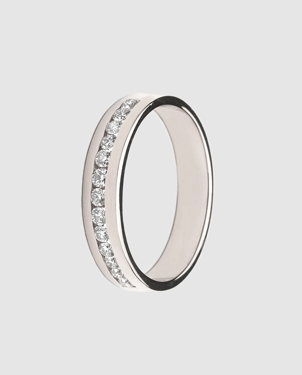 Anel Diamonds de Ouro e Diamantes Branco-1