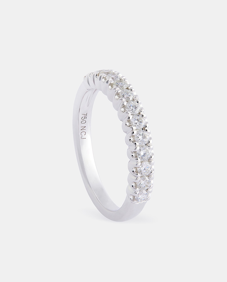 Alianza de oro y diamantes Blanco El Corte Inglés Blanco-1
