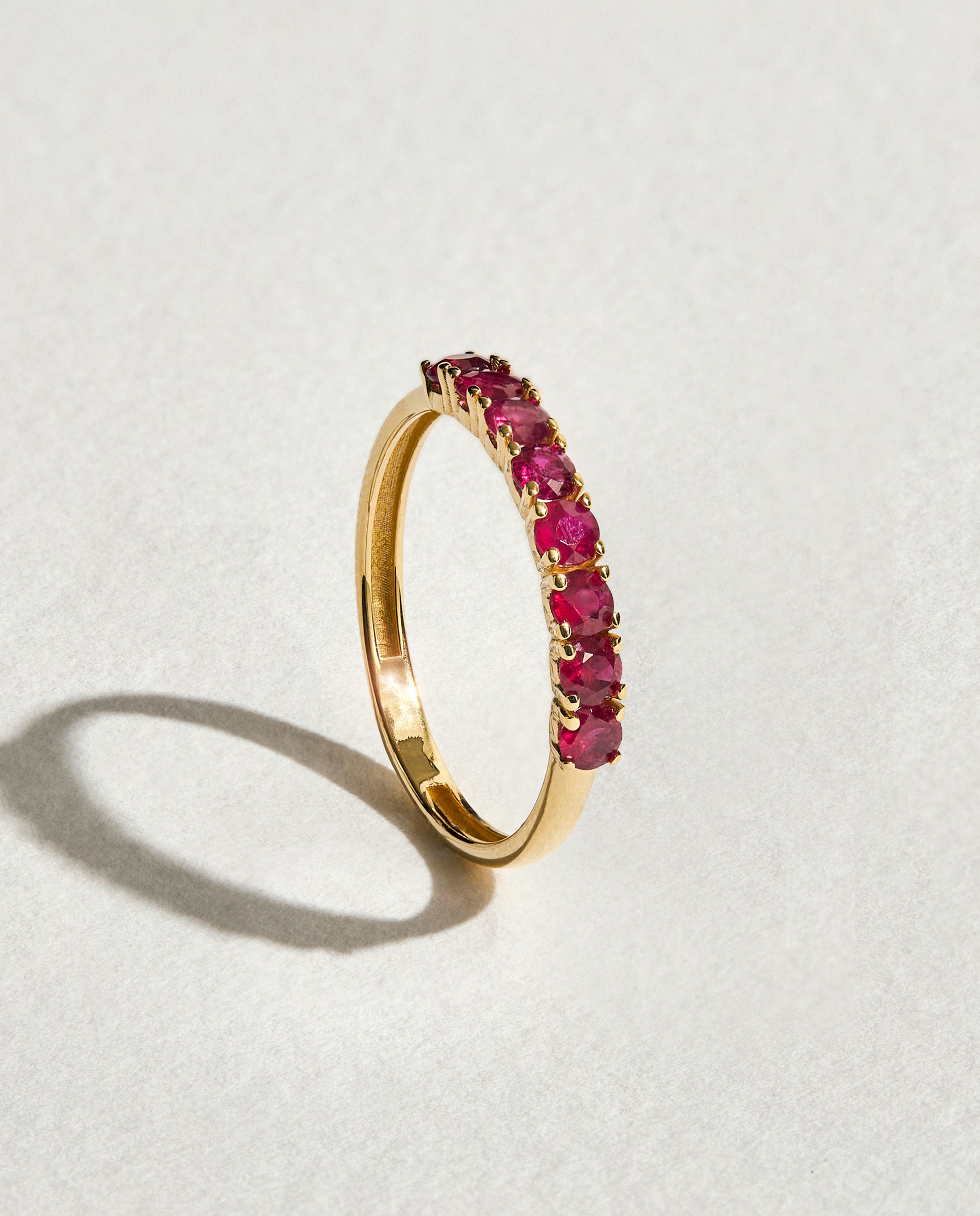 Anillo de oro y rubí - El Corte Inglés - Rojo Rojo-1