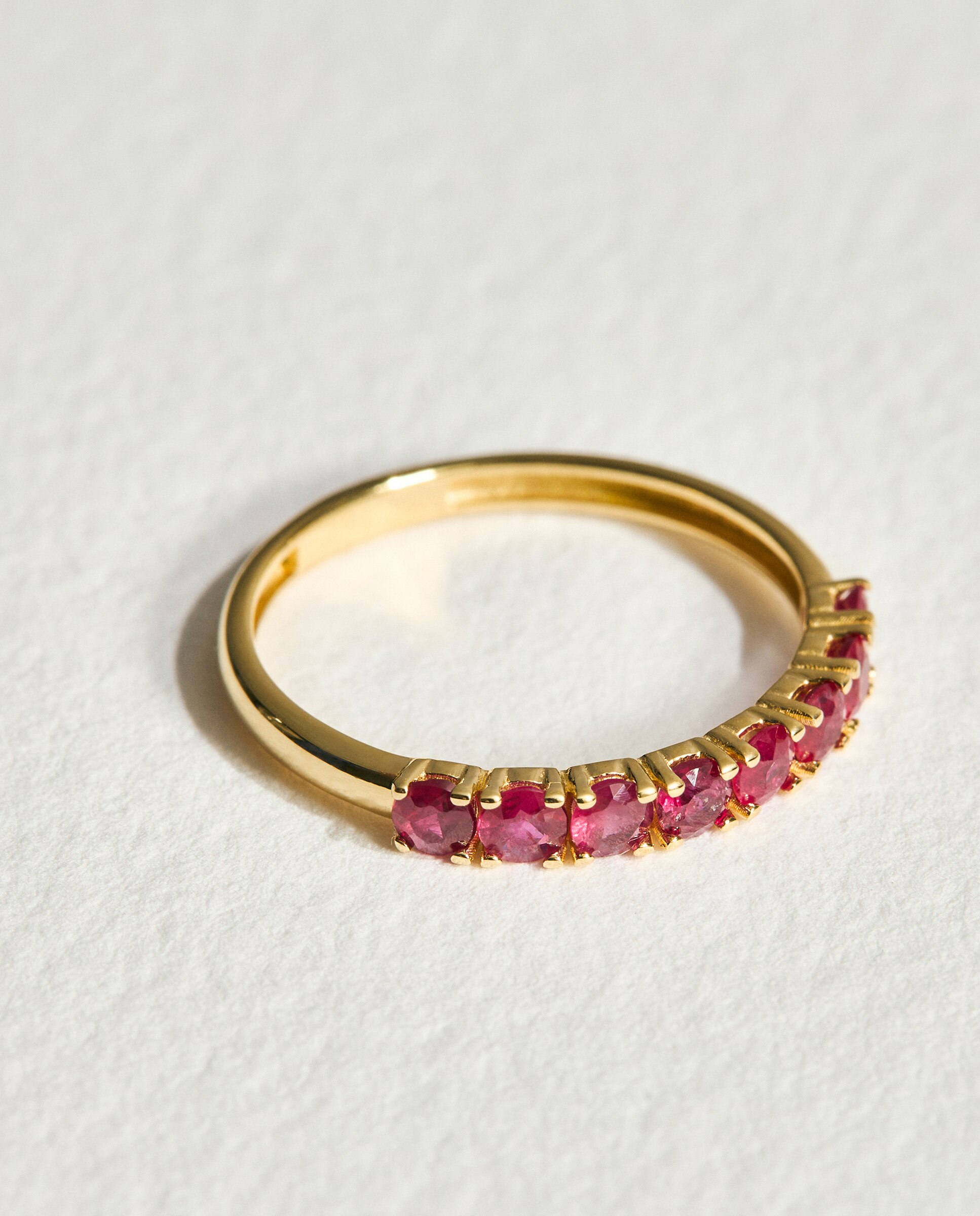 Anillo de oro y rubí - El Corte Inglés - Rojo Rojo-2