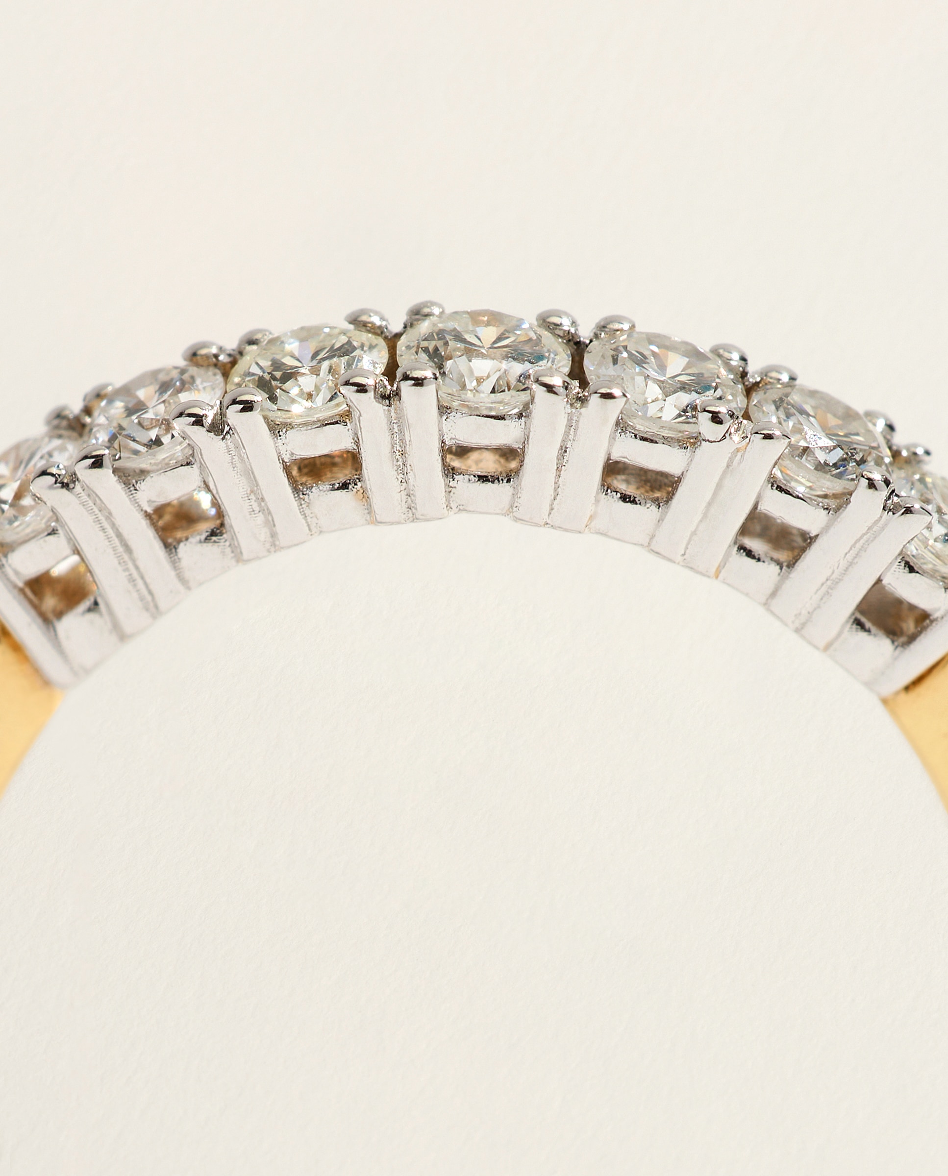 Alianza bicolor de 18k con diamantes en talla brillante con un peso total de 0,48ct - El Corte Inglés - Multicolor Multicolor-4
