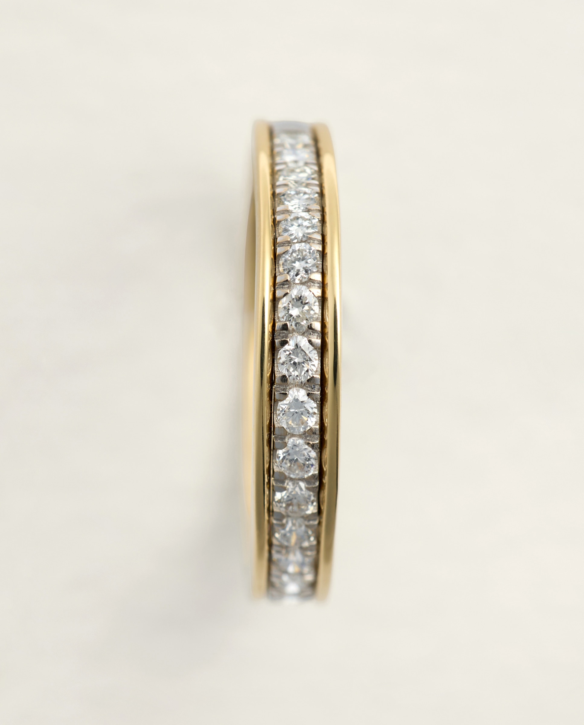 Alianza bicolor de 18k con diamantes en talla brillante con un total de 0,25ct - El Corte Inglés - Multicolor Multicolor-3