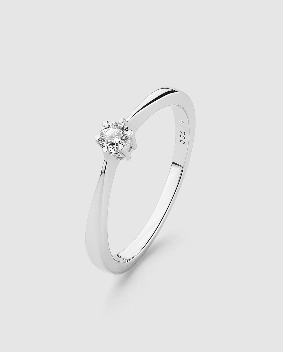 Imagen 1 de Anillo Diamonds El Corte Inglés de oro y diamantes - Blanco Blanco