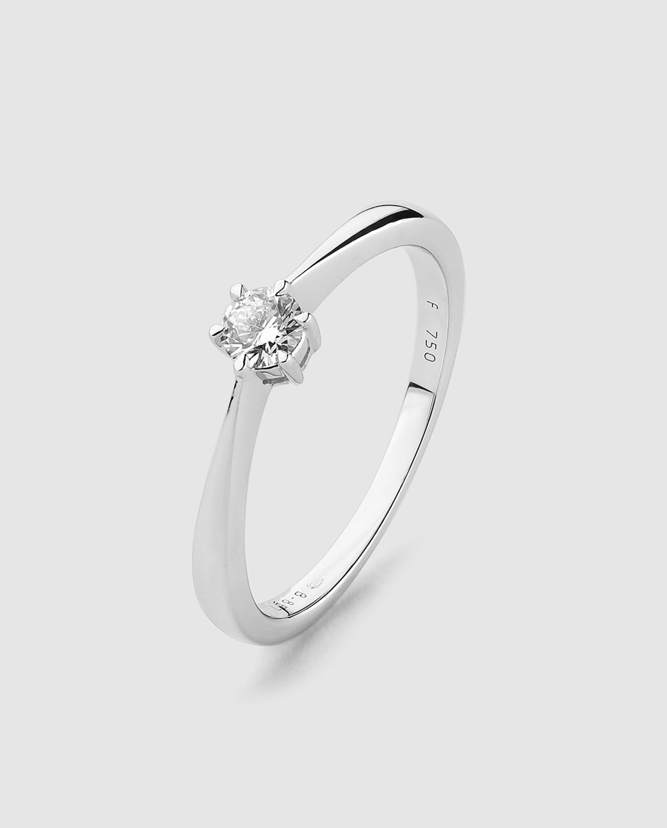 Anillo Diamonds El Corte Inglés de oro y diamantes - Blanco Blanco-1