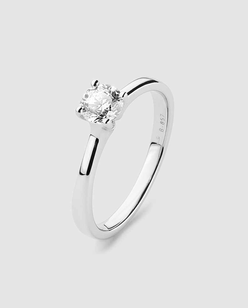 Anillo Diamonds El Corte Inglés de oro y diamantes - Blanco Blanco-1