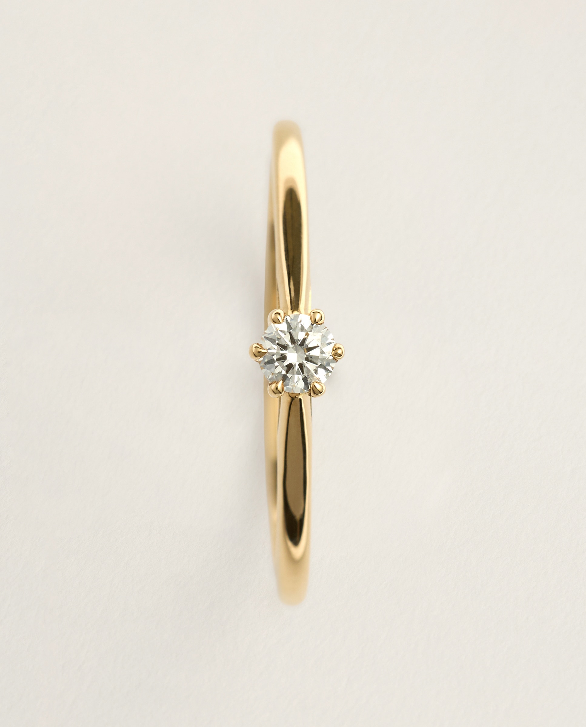 Anillo solitario de oro amarillo 18K con diamante en talla brillante de 0,10ct - El Corte Inglés - 300 Amarillo 300 Amarillo-3