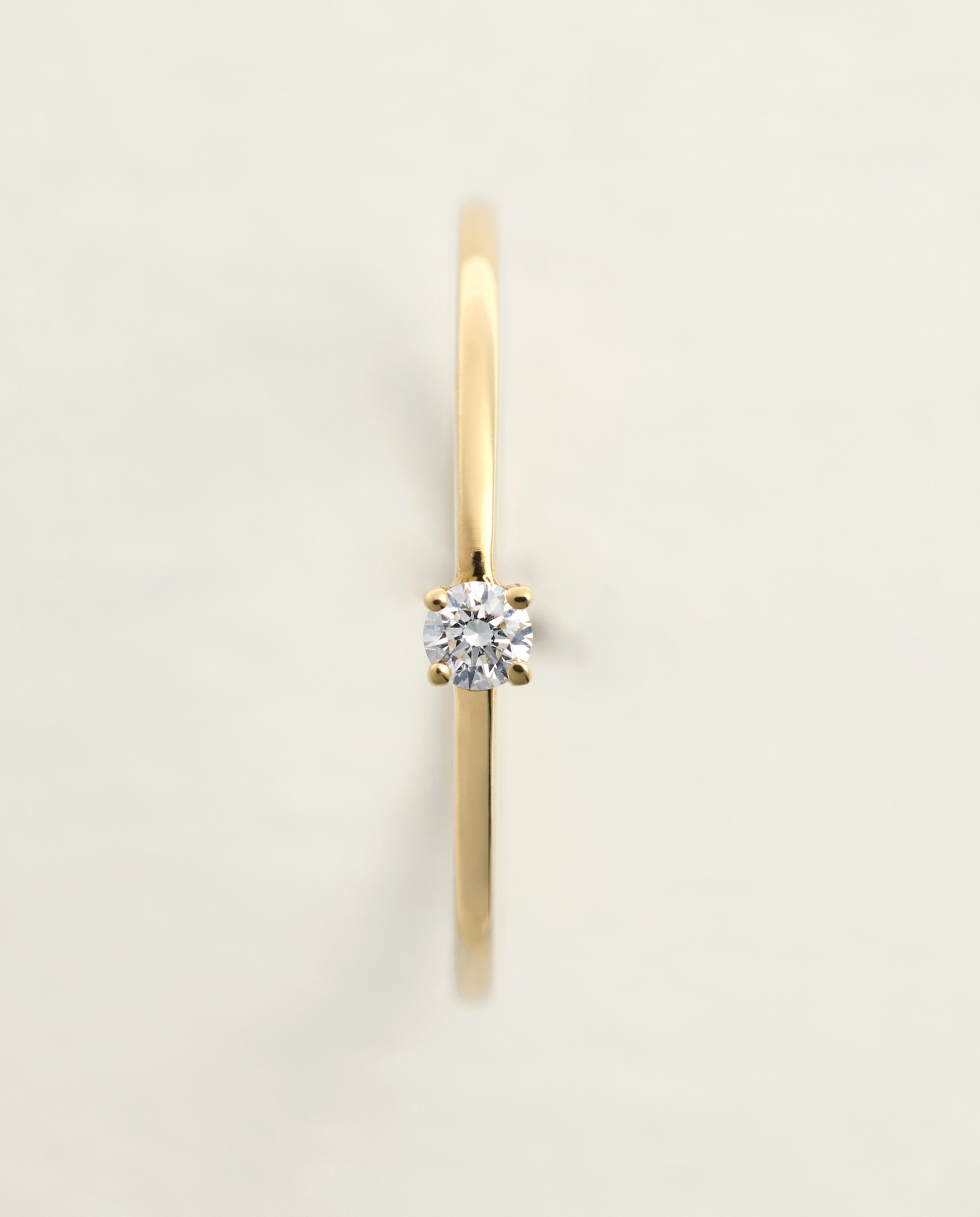Anillo solitario de oro amarillo de 18k con diamantes en talla brillante con un peso total de 0,05ct - El Corte Inglés - 300 Amarillo 300 Amarillo-3
