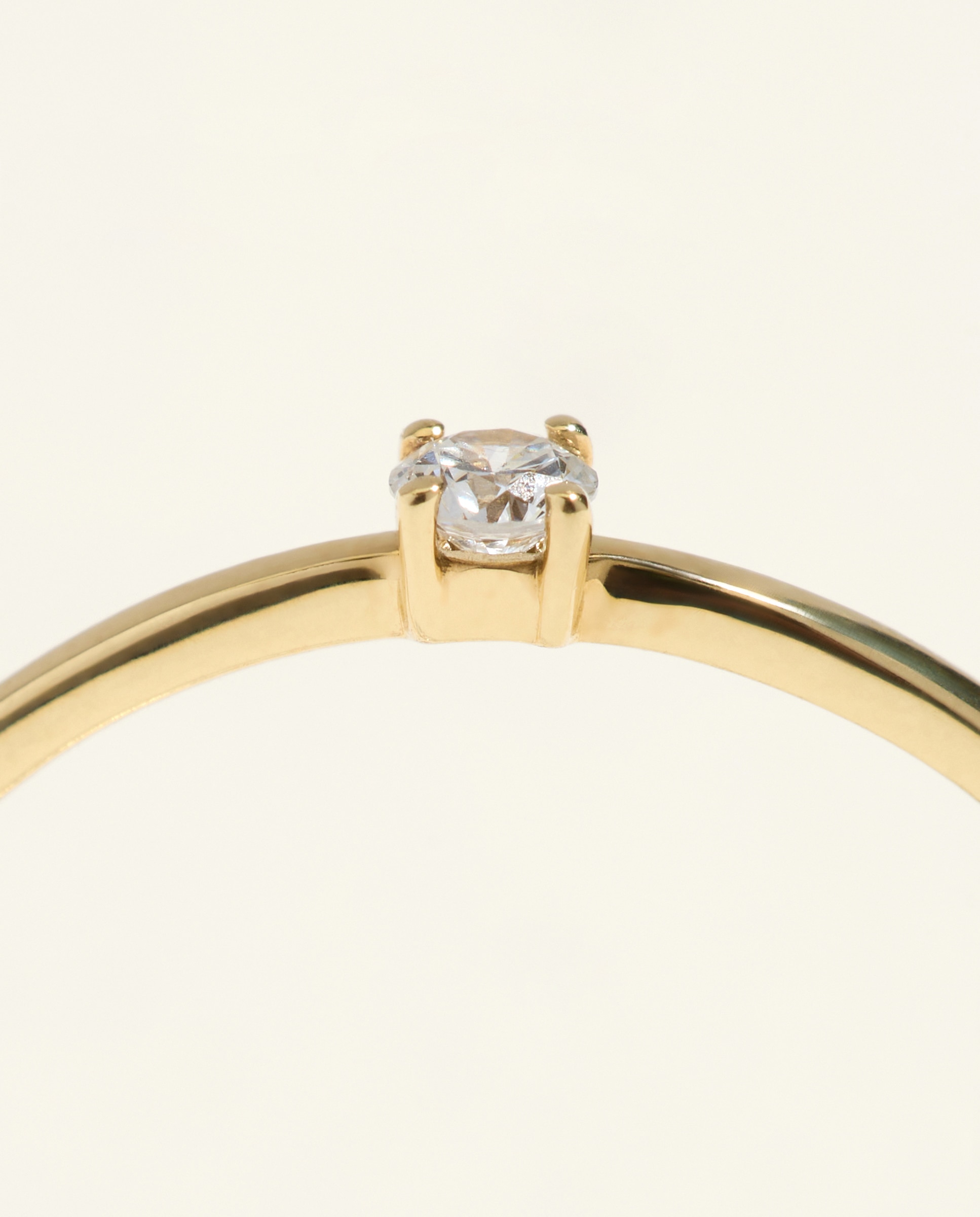 Anillo solitario de oro amarillo de 18k con diamantes en talla brillante con un peso total de 0,05ct - El Corte Inglés - 300 Amarillo 300 Amarillo-4