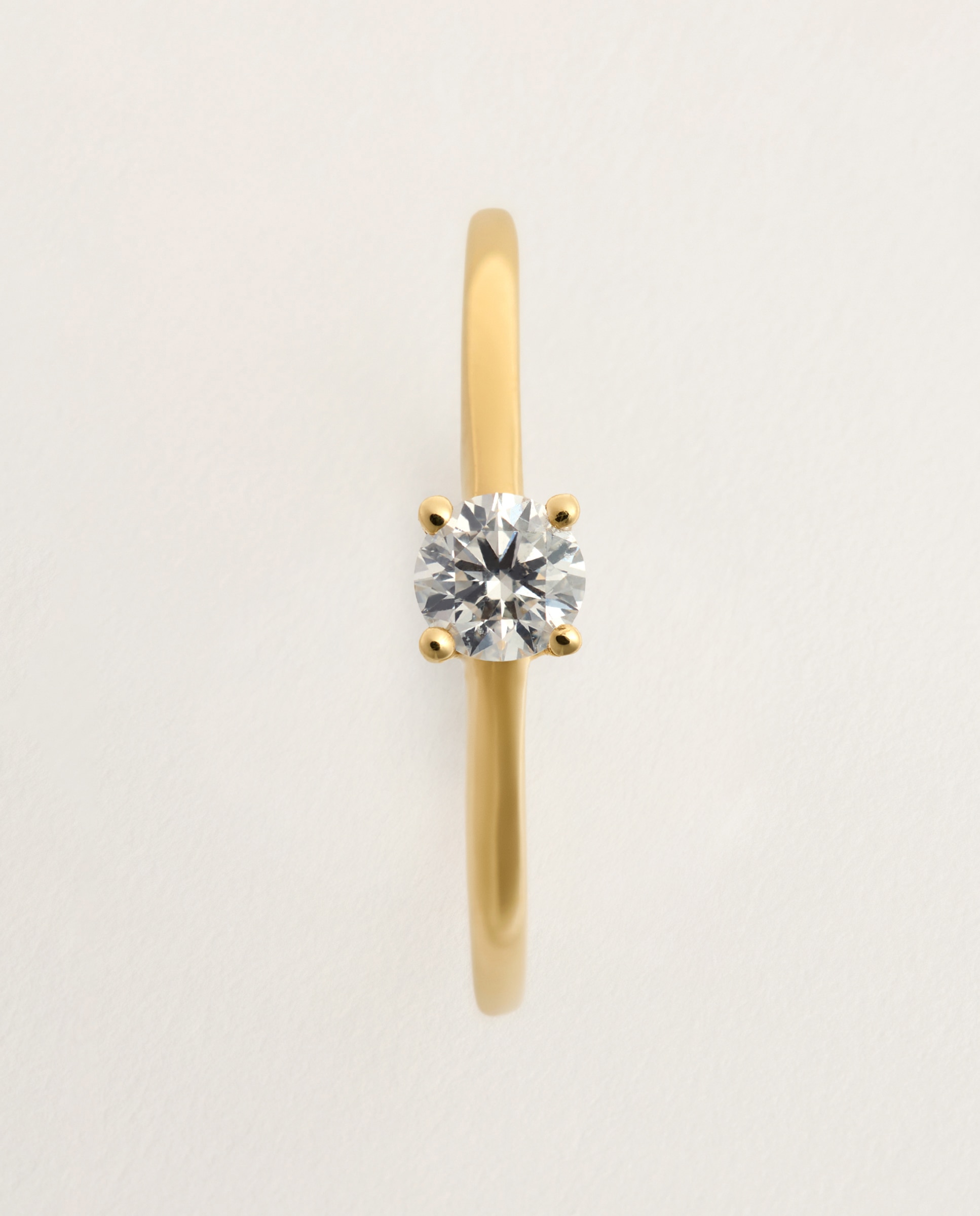 Anillo solitario de oro blanco de 18k con diamantes en talla brillante con un peso total de 0,20ct - El Corte Inglés - 300 Amarillo 300 Amarillo-3