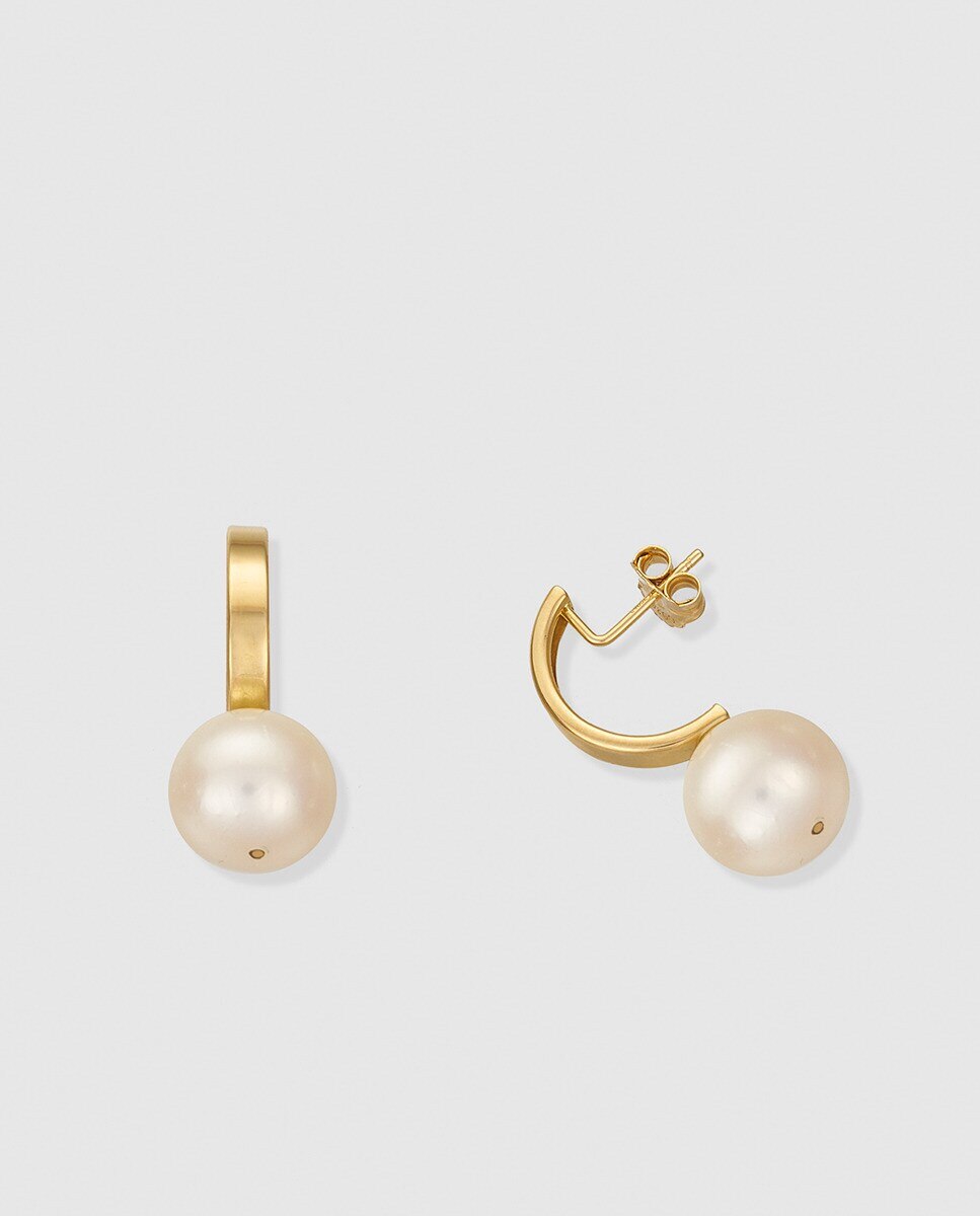 Pendientes de oro y perla blanca El Corte Inglés - Blanco Blanco-1