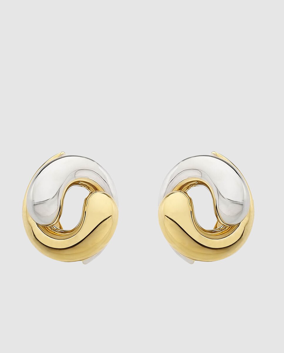 Pendientes de cierre omega El Corte Inglés de oro bicolor - Multicolor Multicolor-1