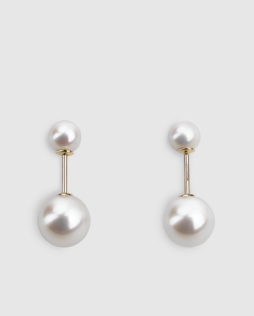 Pendientes mujer perlas cultivadas de Japón - El Corte Inglés - Blanco Blanco-1
