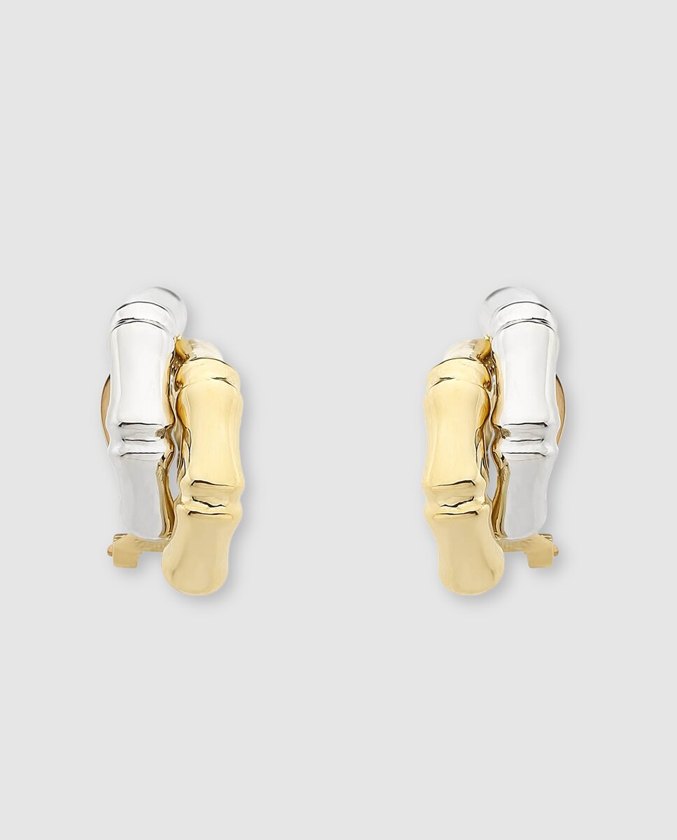 Imagen 1 de Pendientes de cierre omega El Corte Inglés de oro bicolor - Oro / Plata Oro / Plata