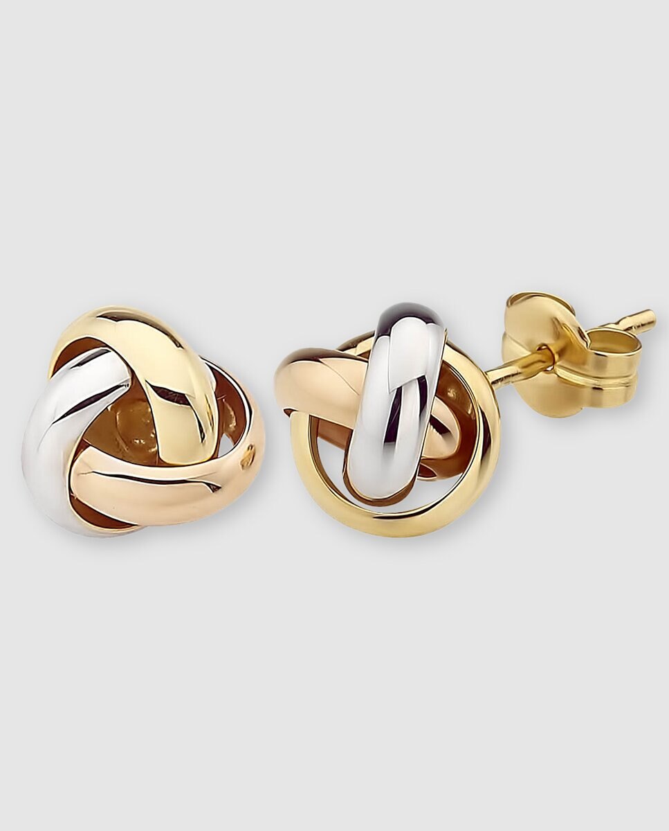 Pendientes mujer oro tricolor - El Corte Inglés - Multicolor Multicolor-2