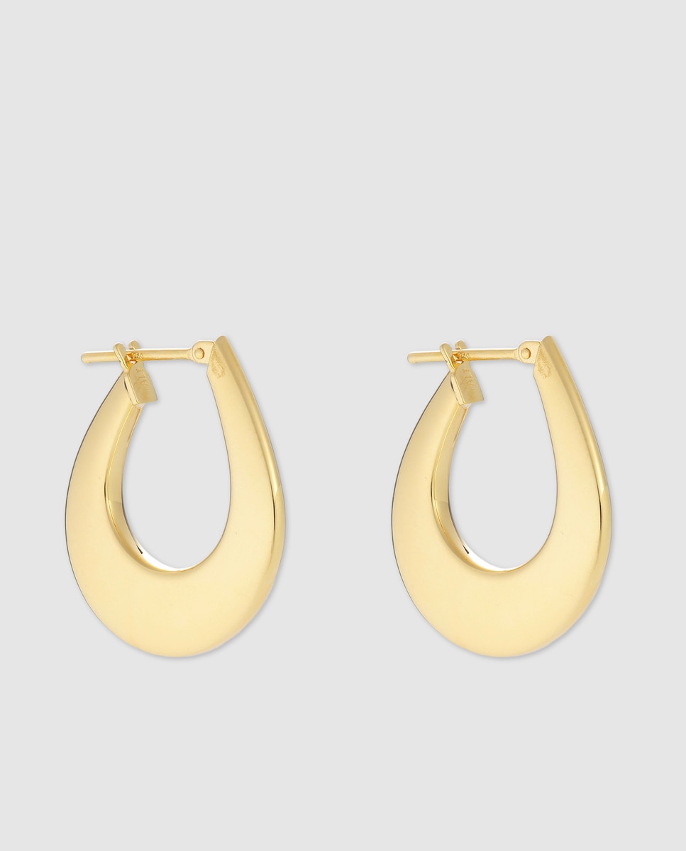 Imagen 0 de Pendientes de aro ovalado en oro amarillo El Corte Inglés Oro